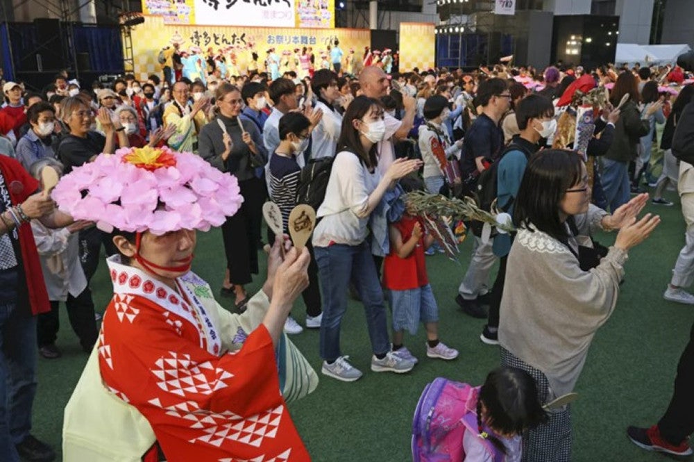 „Soodori“ war das Finale des letztjährigen „Hakata Dontaku Port Festival“ (4. Mai 2023, in Tenjin, Fukuoka City).