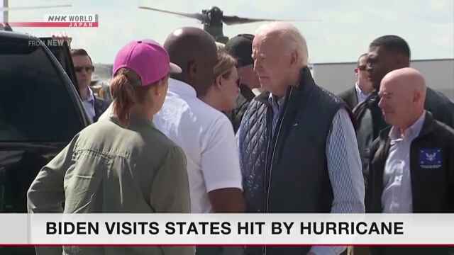 Biden besucht Staaten, die vom Hurrikan Helene verwüstet wurden