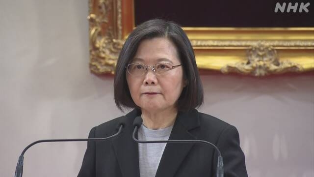 Die ehemalige taiwanesische Präsidentin Tsai verurteilt in einer Rede in Prag Chinas militärische Übungen