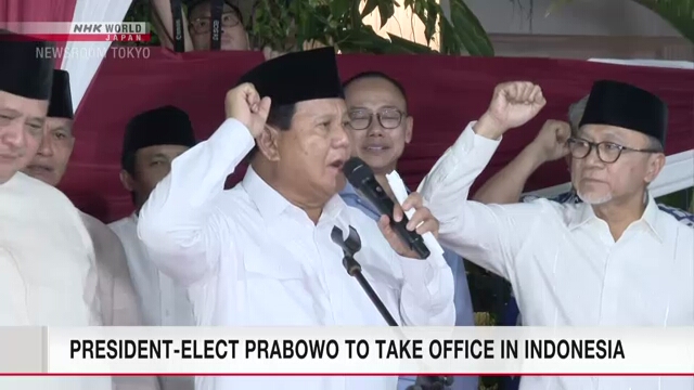 Der gewählte Präsident Prabowo übernimmt sein Amt in Indonesien