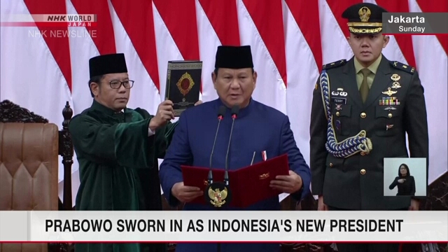 Prabowo wird als neuer Präsident Indonesiens vereidigt