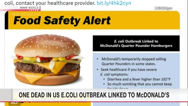 E. coli-Ausbruch im Zusammenhang mit McDonald's-Hamburgern tötet einen Menschen und erkrankt Dutzende in den USA