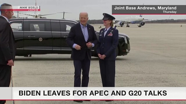 Biden verlässt die USA zu APEC- und G20-Gesprächen in Südamerika