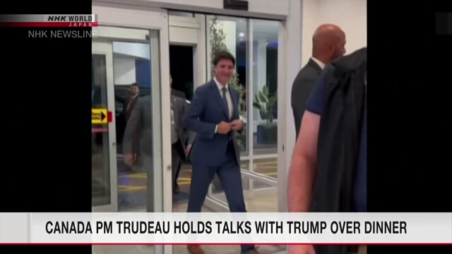 Kanadas Premierminister Trudeau führt beim Abendessen Gespräche mit Trump