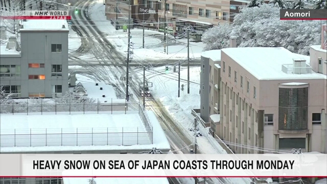 Für Sonntag bis Montag wird an den Küsten des Japanischen Meeres ein Schneesturm vorhergesagt