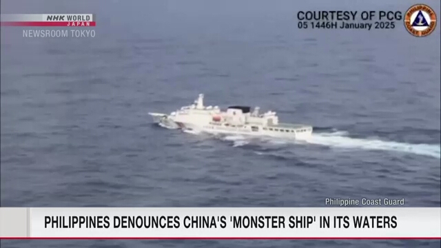 Die Philippinen prangern Chinas „Monsterschiff“ in ihren Gewässern an